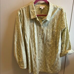 J. Jill Green Button Down Shirt